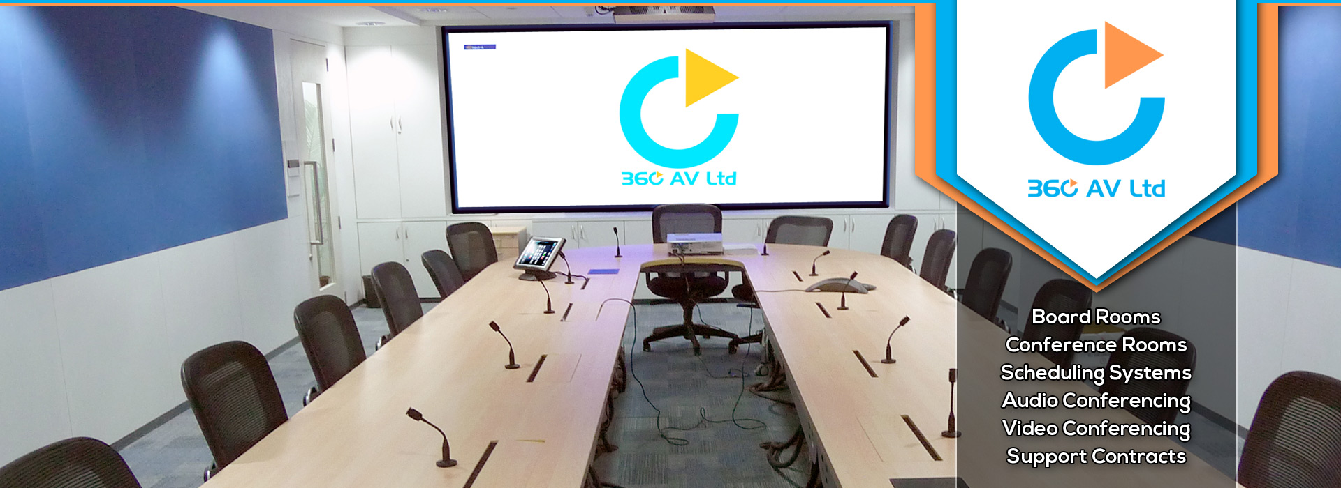 360 AV Ltd | Corporate AV Boardroom