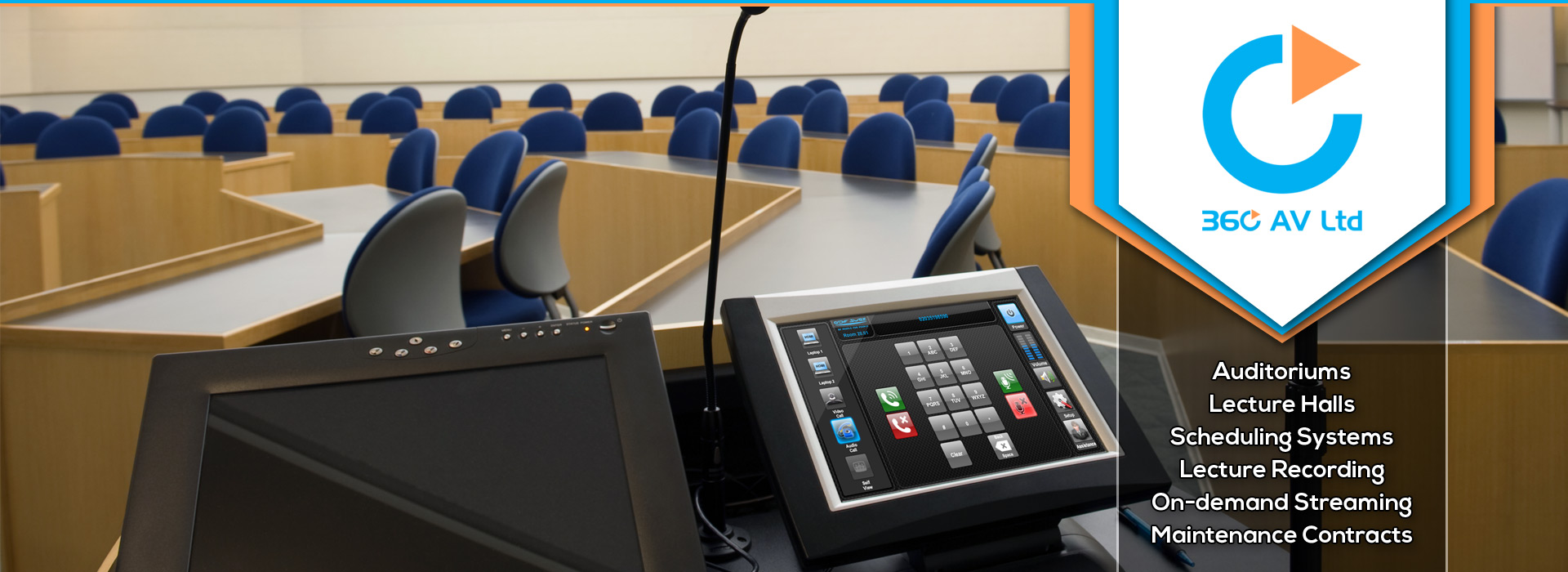 360 AV Ltd | Educational Crestron Touch Panel Control